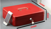 Cash Box with Money Tray Lock  Key Steel for Cashier Drawer Money Safe Security