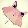 Cute cartoon Animal Umbrella For Children Kids ears straight handle