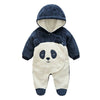 Kleinkinder Baumwolle Kurzer Overall Einteilig Dick 0-3-6 Monate Panda 59cm