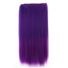 Long Straight Bundles 60cm 23.62" Gradient color hair extension piece 5  clip