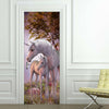 Neuf 3d Diy PVC Imperméable Porte Mur Autocollant Décoration Licorne Qd058