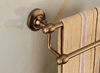 Antique Salle de Bain Accessoires Porte Serviette Double Rails Support Mural