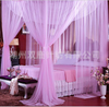 Square Mosquito Net Bed Canopy Fly Screen and Hooks King Size Fly Insect Protect