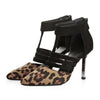Sexy Lepard Aufdruck Dünn Hoher Absatz Sandalen Gladiator Stiletto Schuhe Sommer