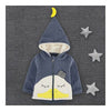 Infant Baby Cartoon Thick Zipper Coat Boy Girl Duck dark blue 73cm