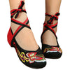 Canvas Old Beijing Cloth Embroidered Shoes Butterfly Strap