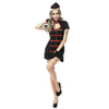 Noir Sexy Infirmière Femme Refinement Uniforme Cosplay 9226