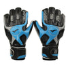 Latex Gants de Gardien de But Doigt de Rouleau Antidérapant Respirable Noir Bleu