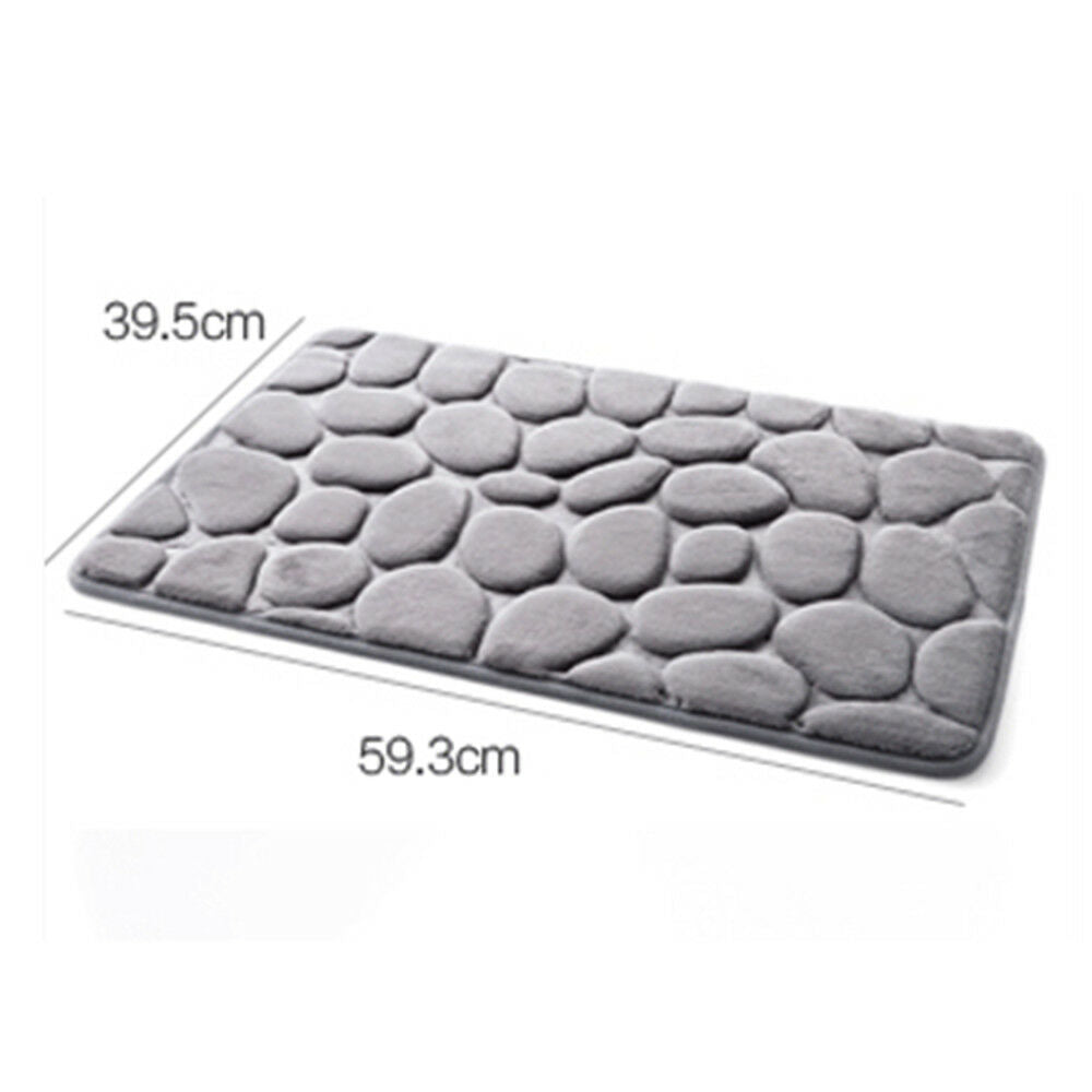 Flannel 3D Stone Carpet Ground Floor Mat