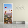 Door Sticker New 3D DIY PVC Waterproof  Door Wall Mural Fire Balloon qd047