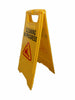Caution Cleaning IN Progress Double Side Warning Board Bright Yellow Plastic