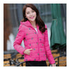 Winter Slim Embroidered Chic Woman Down Coat   rose