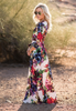 Romantic Blossom Charm Floral Boutique Maxi Long Party Dress