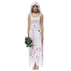 Blood White Woman Zombie Halloween Costume