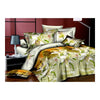 3d Fleur dessus de Lit / Couverture Bâche 4pc Set Coton Poncé 003