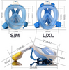 Full Face Snorkeling Snorkel Mask Gopro compatible for Adult and Children