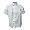 Short Sleeve Kitchen Cooker Working Uniform Chef Waiter Waitress Coat Jacket