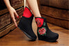 Chinesisch Bestickt Schuhe Damen Einzeln Stiefel National Wind Aufzug Schuhe