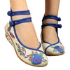 Peacock Old Beijing Cloth Embroidered Shoes