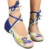 Canvas Old Beijing Cloth Embroidered Shoes Butterfly Strap