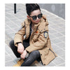 Winter Thick Down Coat Boy Warm Children Garments   khaki
