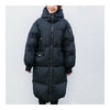 Winter Couple Design Slim Plus Size Cotton Coat Hoodied    black