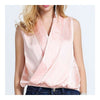 Fashionable Shawl Collar Shirt   pink