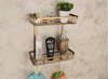 Antique Salle de Bain Accessoires Comestics Bain Produits Double Tablettes