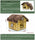 Pomeranian Bichon small dog kennel dog house L 	cottages