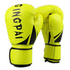 Gants de Boxe Pu Gratuit Combat Adulte Gants Jaune