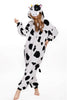 Adulte Unisexe Pyjama Costume Cosplay Animal une Pièce Pyjama Costume Lait Vache