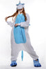 Unisex Erwachsene Schlafanzüge Cosplay Kostüm Tier Einteiler Nachtwäsche Blau