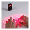 Kabellos Bluetooth Laser Virtuell Tastatur Silber Schwarz