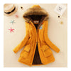 Femme Manches Longues Coton Manteau Faux Agneau Laine