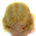 45cm Blonde Wavy Hair Cap one piece Wig