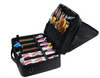 3 Layers Makeup Bag Travel Cosmetic Case Brush Holder Waterproof