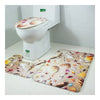 Flannel Toilet Seat 3pcs Set Carpet Ground Mat