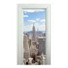 Door Sticker New 3D DIY PVC Waterproof  Door Wall Mural New York qd025