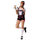Luxury Embroidery Suspender Pants Costume Waitress Halloween