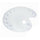 Oval Palette Gouache Plastic Palette 12 Round Parts