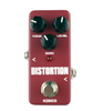 Mini Pédale de Distorsion Portable Pédale D'Effet Guitare Rouge