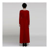 Splicing Chiffon Wine Red Floor-length Long Dress   S