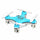 Mini Remote Control 6-AXIS Quadcopter Drone BLUE