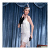 Sexy Woman Refinement Uniform Underwear Tassel Dress Halloween   white