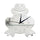 3D Silent Wall Clock Cartoon Frog Mirror silver
