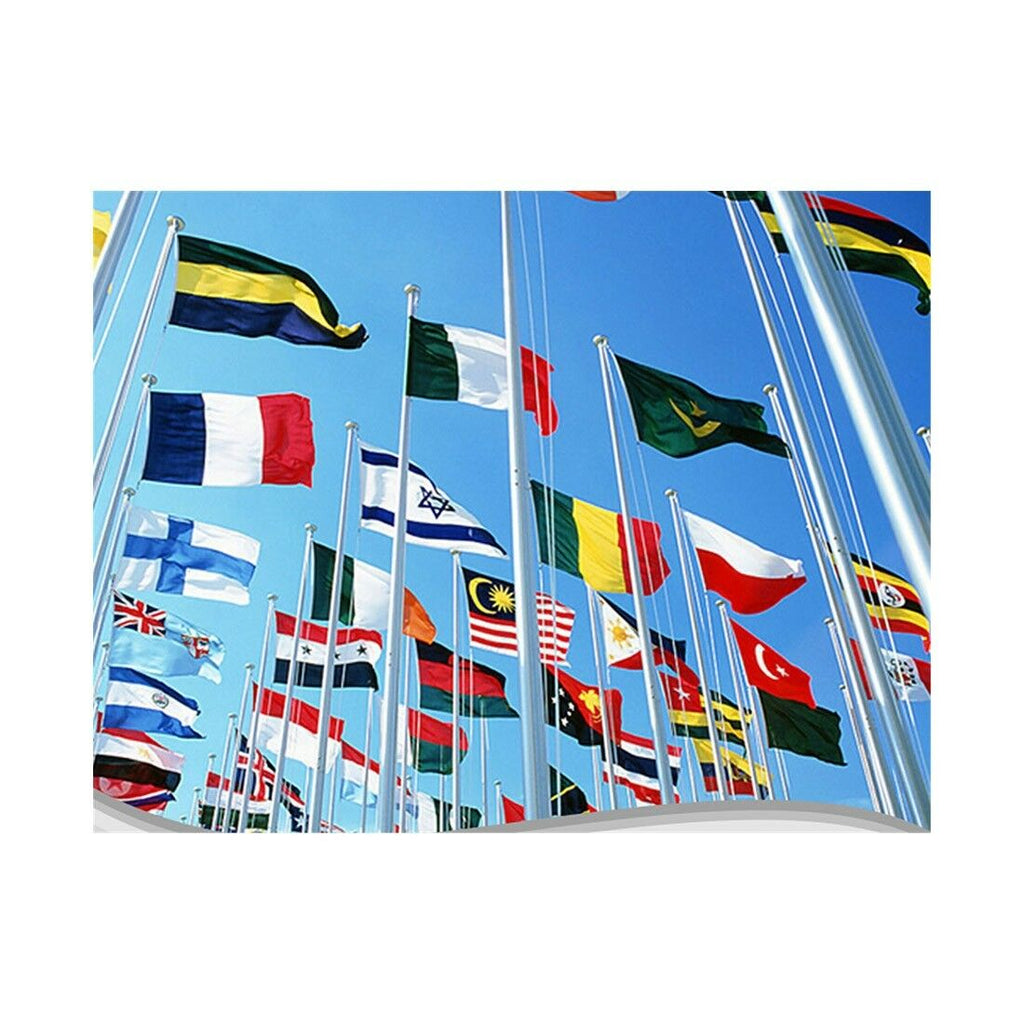 90 * 150 cm flag Various countries in the world Polyester banner flag    Uruguay