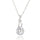Water-drop Pendant 18K Gold Platinum Galvanized Austrian Zircon   white