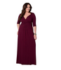 Talla Grande Escotado Delantero Noche Vestido Largo Evento Fiesta Vestido Formal