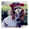 Dog Pet Clothes Cloak Wig Hat Suit  PF15 black white dot