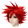 30cm Short Red Contra Warping Short Hair Cosplay Wig costume